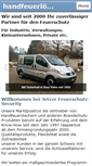 Mobile Screenshot of jetzer-feuerschutz-security.net